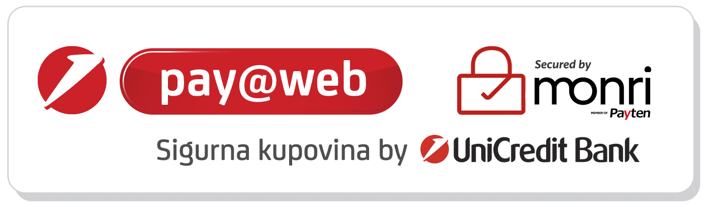 pay@web — Secured by monri — Sigurna kupovina by UniCredit Bank